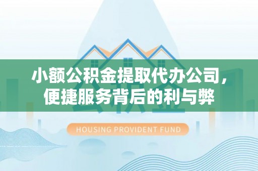 隆昌小额公积金提取代办公司，便捷服务背后的利与弊