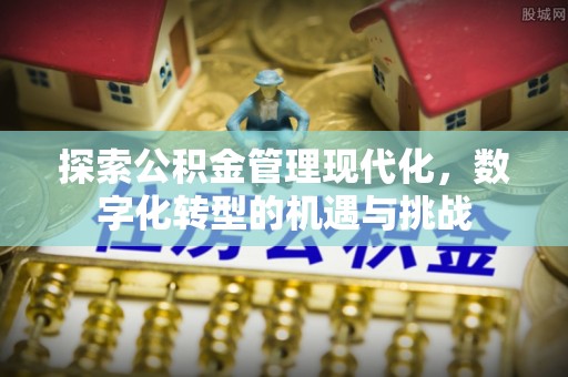 隆昌探索公积金管理现代化，数字化转型的机遇与挑战