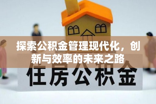 隆昌探索公积金管理现代化，创新与效率的未来之路