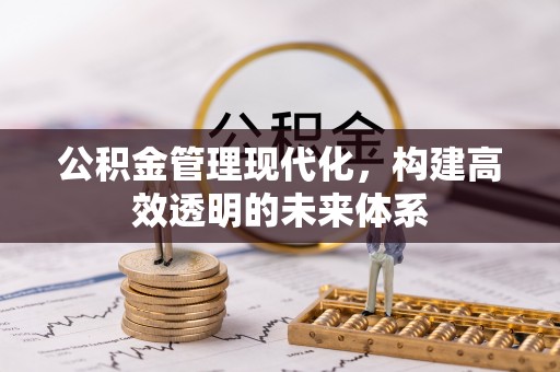 隆昌公积金管理现代化，构建高效透明的未来体系