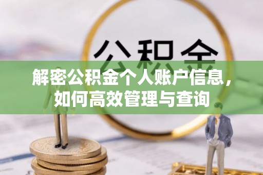 隆昌解密公积金个人账户信息，如何高效管理与查询