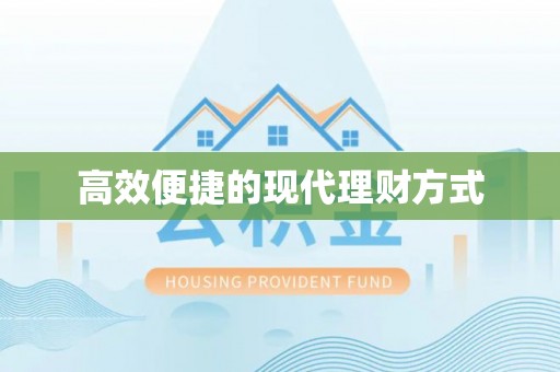隆昌高效便捷的现代理财方式