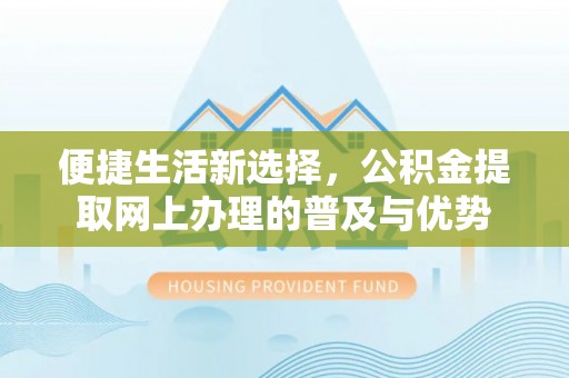 隆昌便捷生活新选择，公积金提取网上办理的普及与优势