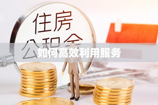 隆昌如何高效利用服务