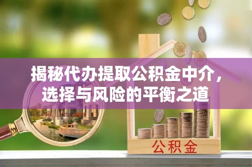 隆昌揭秘代办提取公积金中介，选择与风险的平衡之道
