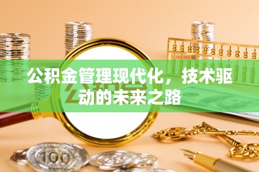 隆昌公积金管理现代化，技术驱动的未来之路